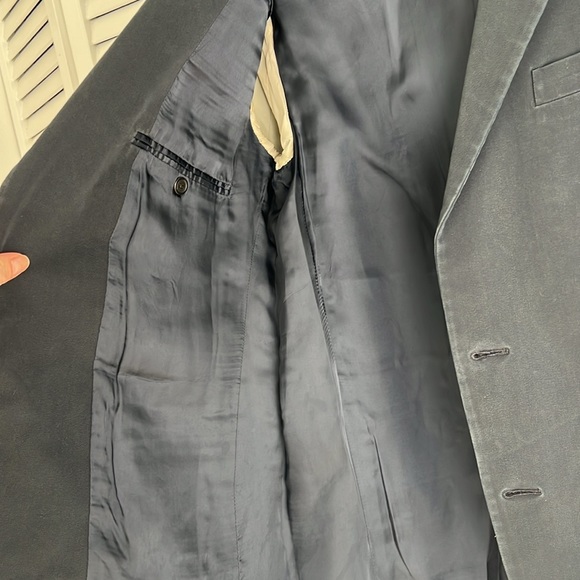 PRADA navy cupro blazer 54R - Picture 5 of 12